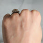 Vintage 18ct White Gold Imperial Topaz and 1.50 Carat Diamond Cluster Ring - Friar House