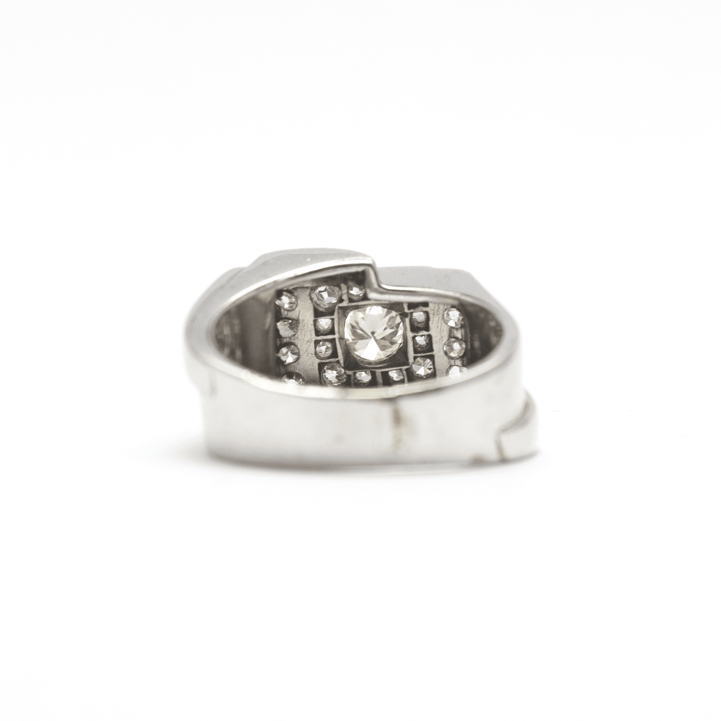 Vintage Abstract Diamond Cluster Ring. - Friar House