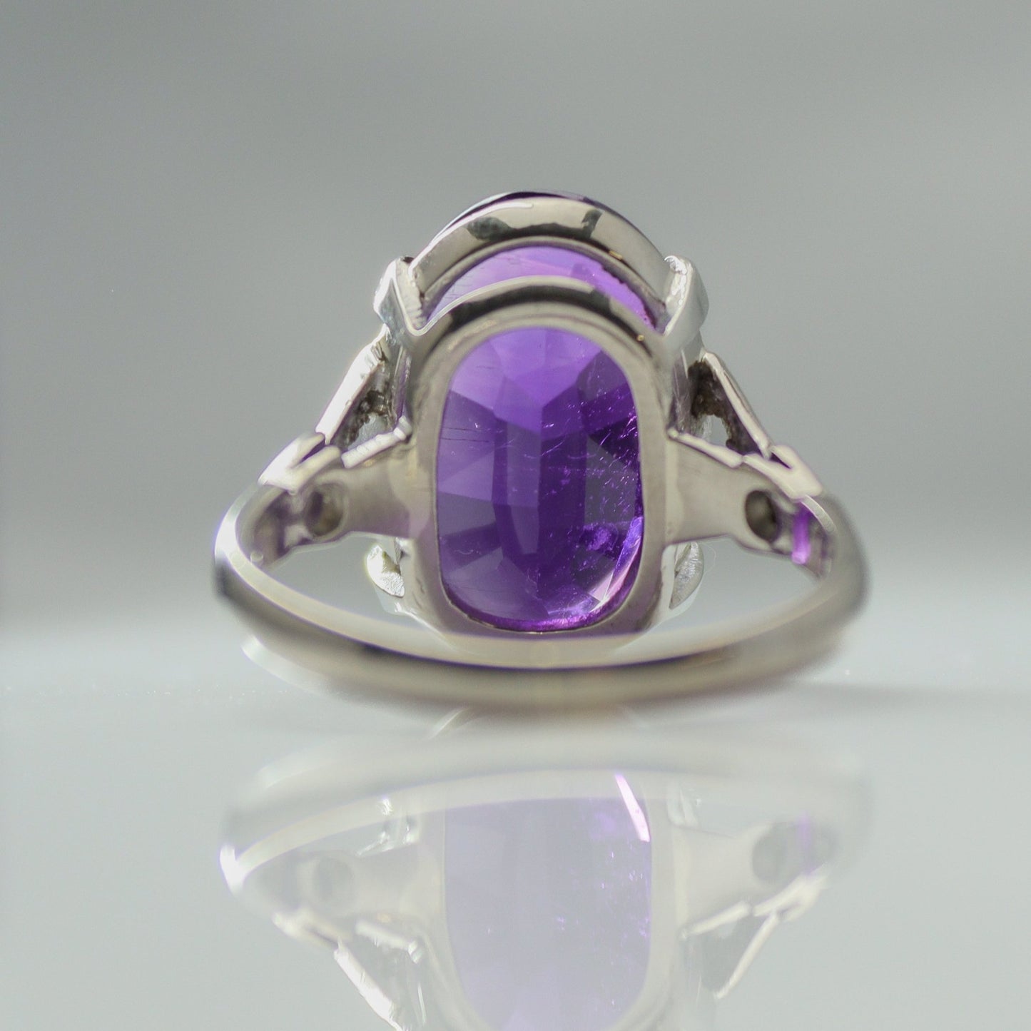 Vintage Amethyst and Diamond Ring - Friar House