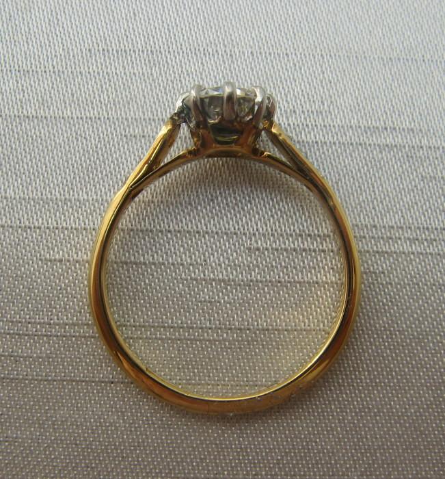 Vintage Diamond Solitaire Engagement Ring. - Friar House