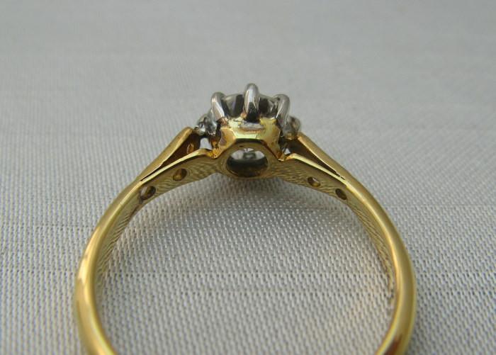 Vintage Diamond Solitaire Engagement Ring. - Friar House