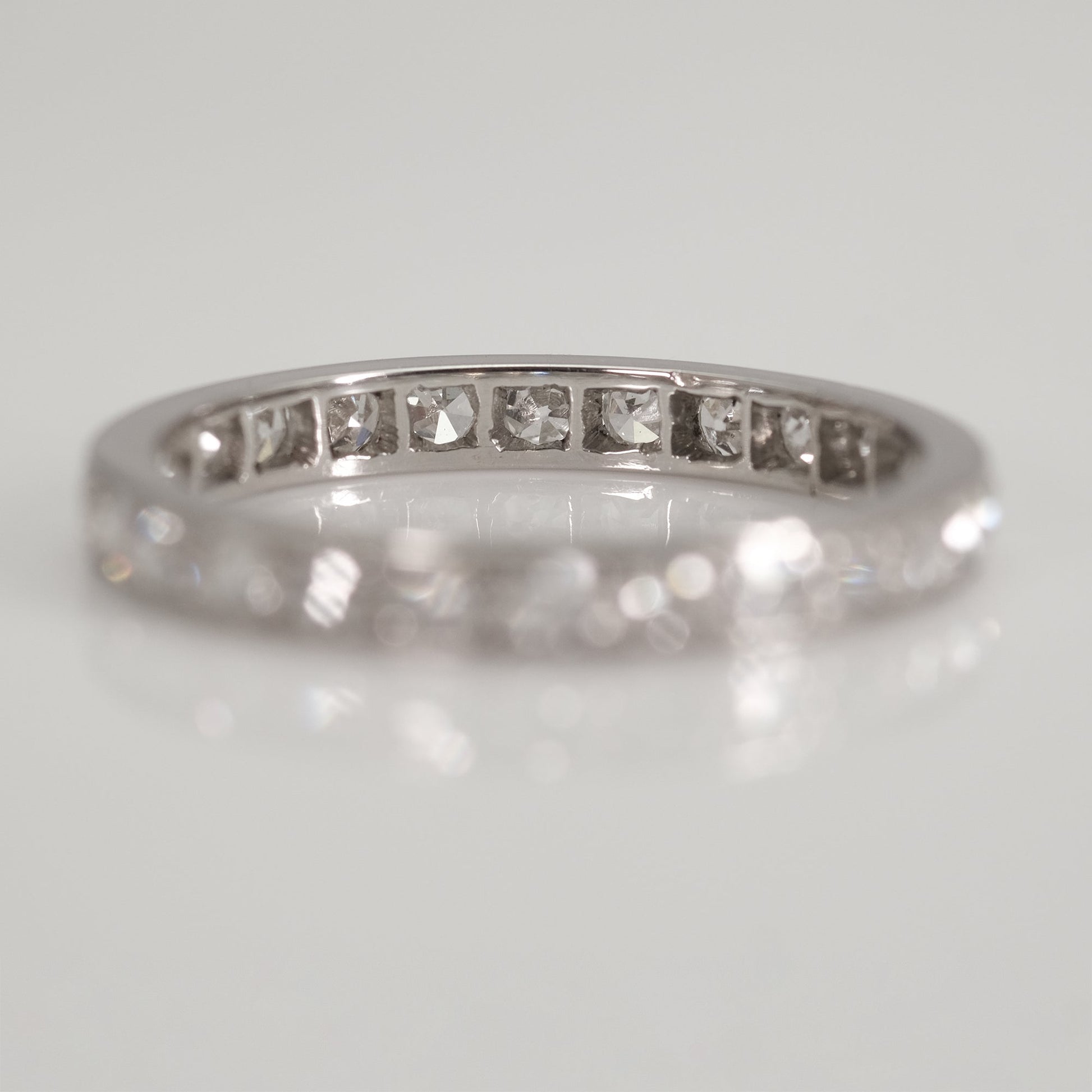 Vintage Platinum Diamond Full Set Eternity Ring. Circa 1940. - Friar House