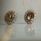 Vintage Topaz And Diamond Cluster Earrings - Friar House