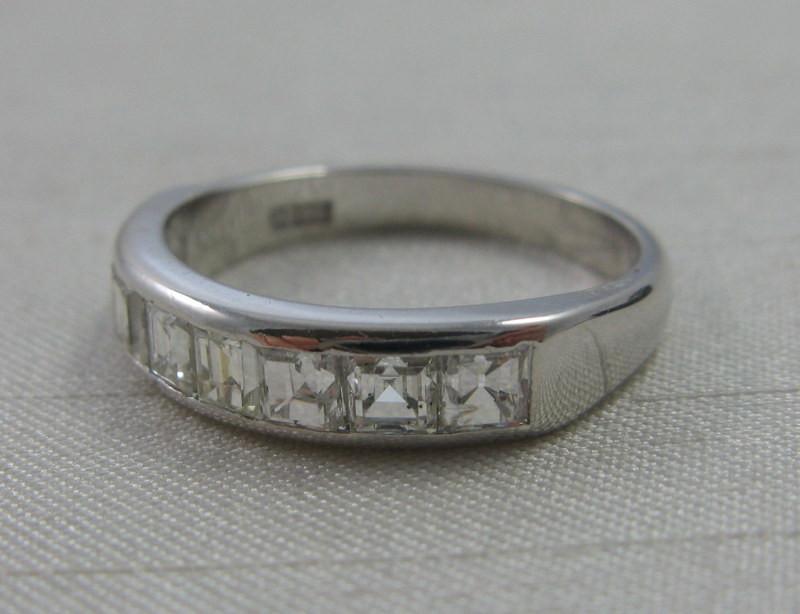 White Gold Diamond Half Eternity Ring - Friar House