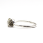 White Gold Two Stone Diamond Twist Ring - Friar House